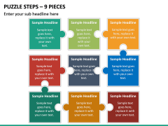 Puzzle Steps – 9 Pieces PPT slide 2
