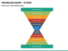 Hourglass Shape – 9 Steps PPT Slide 2