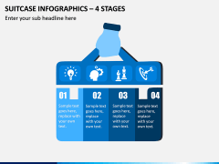 Suitcase Infographics – 4 Stages PPT Slide 1