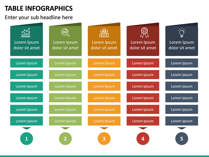 Table Infographics PowerPoint Template | SketchBubble