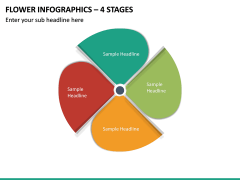 Flower Infographics – 4 Stages PPT Slide 2