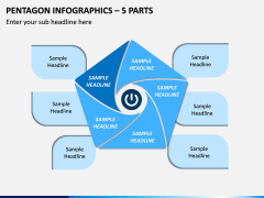Pentagon Infographics – 5 Parts PPT Slide 1