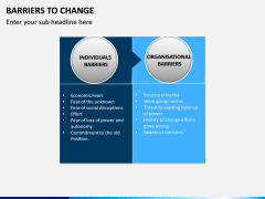 Barriers to Change PPT slide 3