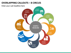 Overlapping Callouts – 8 Circles PPT Slide 2