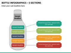 Bottle Infographics – 5 Sections PPT slide 2