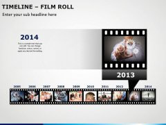 Timeline Film Roll PPT Slide 1