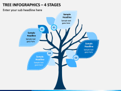 Tree Infographics – 4 Stages PPT slide 1