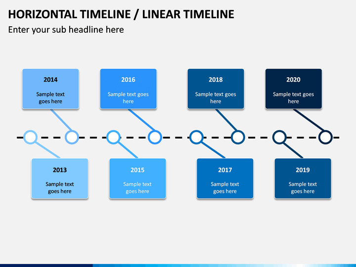 Horizontal Timeline PowerPoint Template | SketchBubble