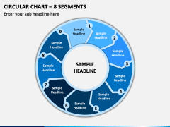 Circular Chart – 8 Segments PPT Slide 1