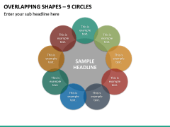 Overlapping Shapes – 9 Circles PPT Slide 2