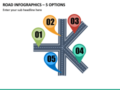 Road Infographics – 5 Options PPT Slide 2