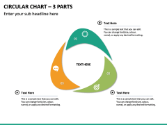 Circular Chart – 3 Parts PPT Slide 2