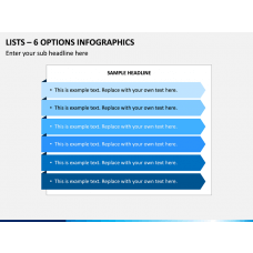 6 Options Infographics PowerPoint Slide