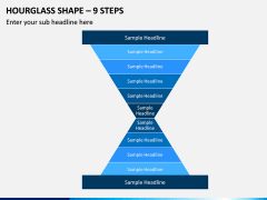 Hourglass Shape – 9 Steps PPT Slide 1