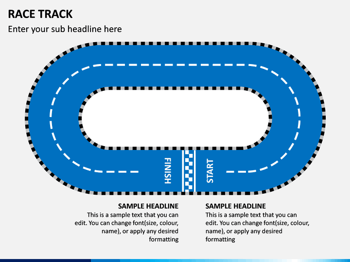 Race Track PowerPoint Template SketchBubble