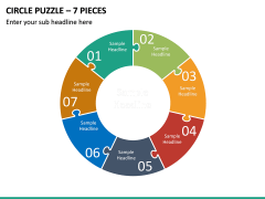 Circle Puzzle – 7 Pieces PPT Slide 2