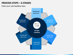 Process Steps – 6 Stages PPT slide 1