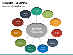 Network – 11 Shapes PPT Slide 2