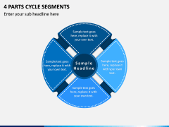 4 Parts Cycle Segments PPT slide 1