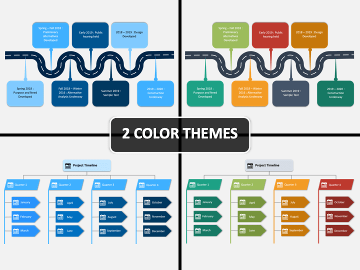 Project Timeline PowerPoint and Google Slides Template PPT Slides