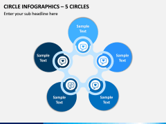 Circle Infographics – 5 Circles PPT Slide 1