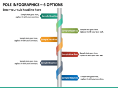 Pole Infographics – 6 Options PPT slide 2