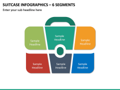 Suitcase Infographics – 6 Segments PPT Slide 2