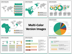 World Population Multicolor Combined