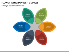 Flower Infographics – 6 Stages PPT Slide 2