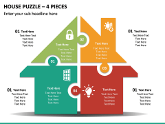 House Puzzle – 4 Pieces PPT Slide 2
