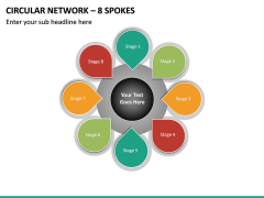 Circular Network – 8 Spokes PPT Slide 2