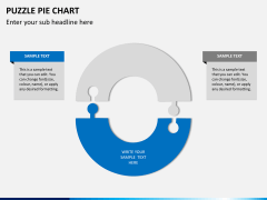 Puzzle pie chart PPT slide 12