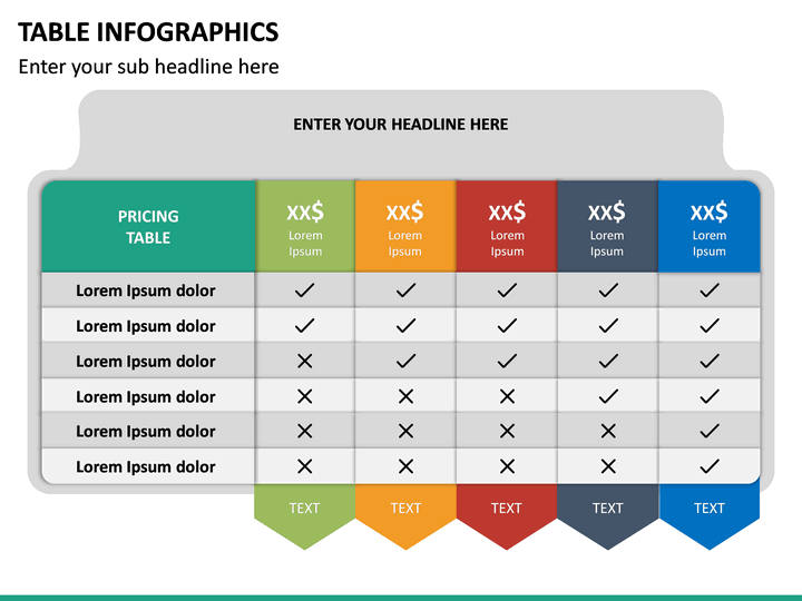 Table Infographics PowerPoint Template | SketchBubble