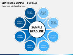 Connected Shapes – 8 Circles PPT Slide 1