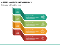 4 Steps – Option Infographics PPT slide 2