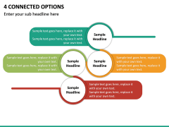 4 Connected Options PPT slide 2