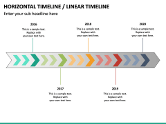 Horizontal Timeline PowerPoint Template | SketchBubble