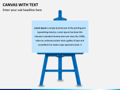 Canvas with Text PPT Slide 3