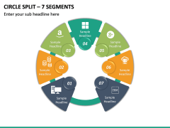 Circle Split – 7 Segments PPT slide 2
