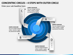 Concentric Circles – 4 Steps With Outer Circle PPT Slide 1