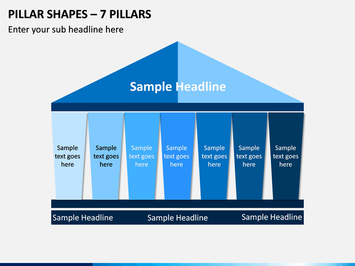 Pillar Shapes – 7 Pillars PPT slide 1