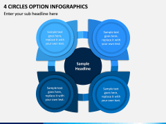 4 Circles Option Infographics PPT slide 1
