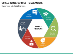 Circle Infographics – 6 Segments PPT Slide 2