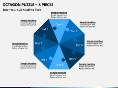Octagon Puzzle – 8 Pieces PPT Slide 1