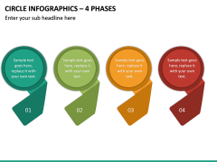 Circle Infographics - 4 Phases PPT slide 2