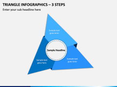 Triangle Infographics – 3 Steps PPT slide 1
