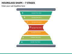 Hourglass Shape – 7 Stages PPT Slide 2
