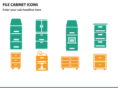 File Cabinet Icons PPT Slide 4