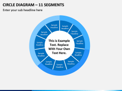 Circle Diagram – 11 Segments PPT Slide 1