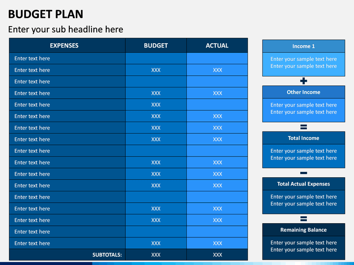 budget plan presentation template